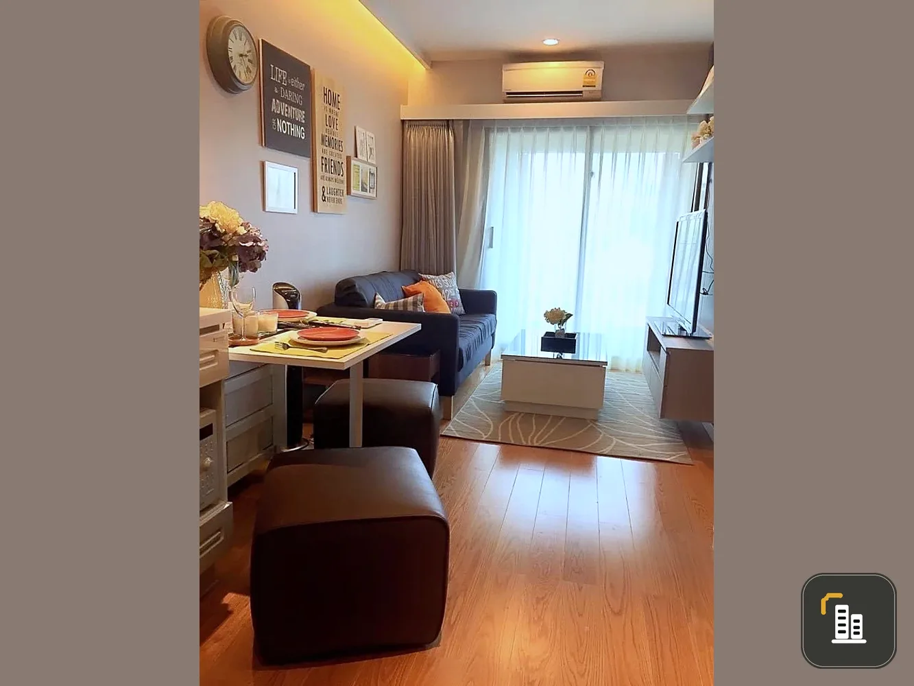 Condolette Dwell Sukhumvit 26 for rent, 5th floor, fully furnished, nice to live in, book now, don't miss out.