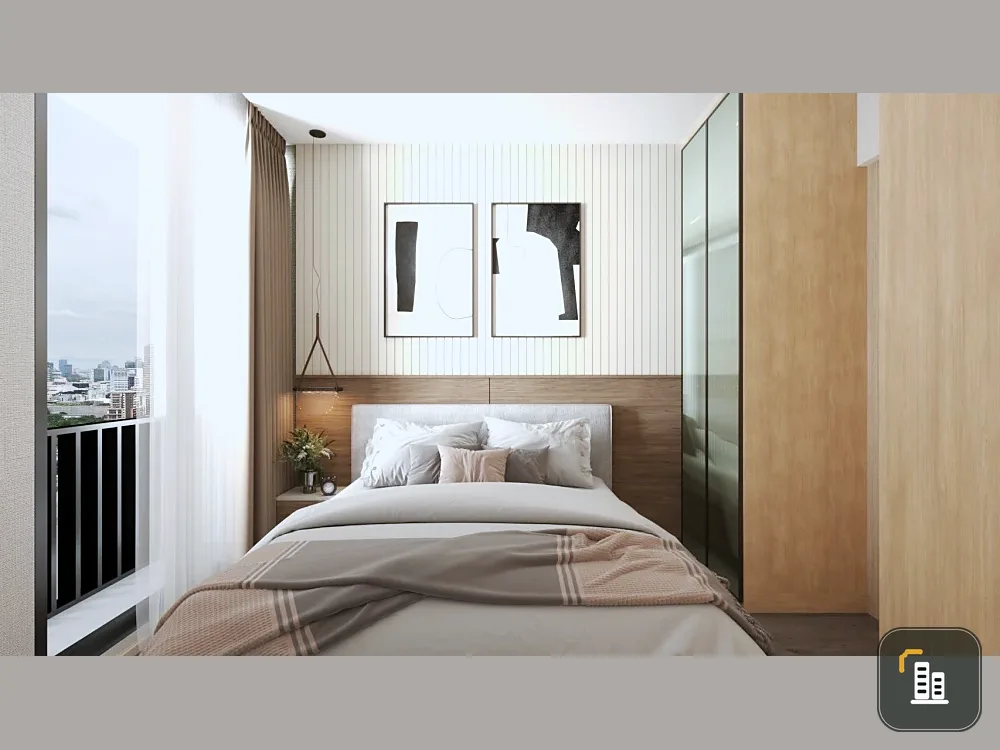 Condo for rent Noble State Sukhumvit 39, 34th floor, high floor, Sukhumvit city view, well-decorated, built-in, book now