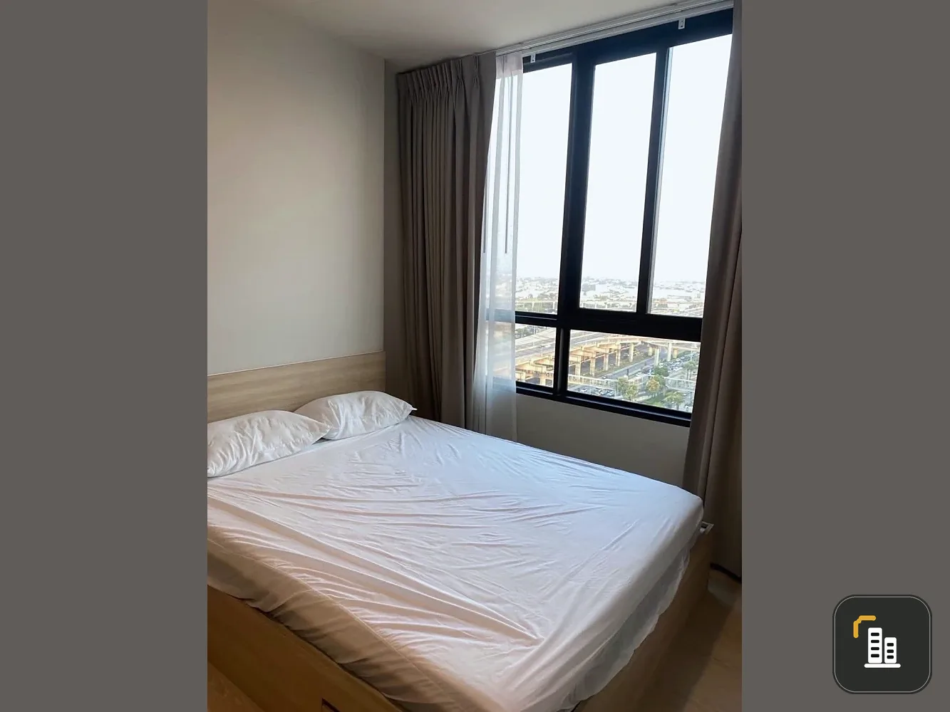 For rent: Noble NUE Mega Plus Bangna, a nice room on the 21st floor with a high view. If you don't book, you'll regret it later.