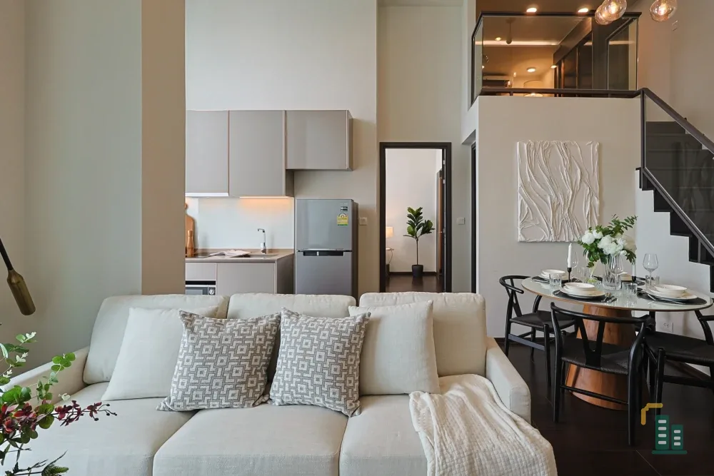 For sale: C Ekkamai project, beautiful room, nice to live in, high view, 40th floor, with a spacious multipurpose area, very comfortable, good like th