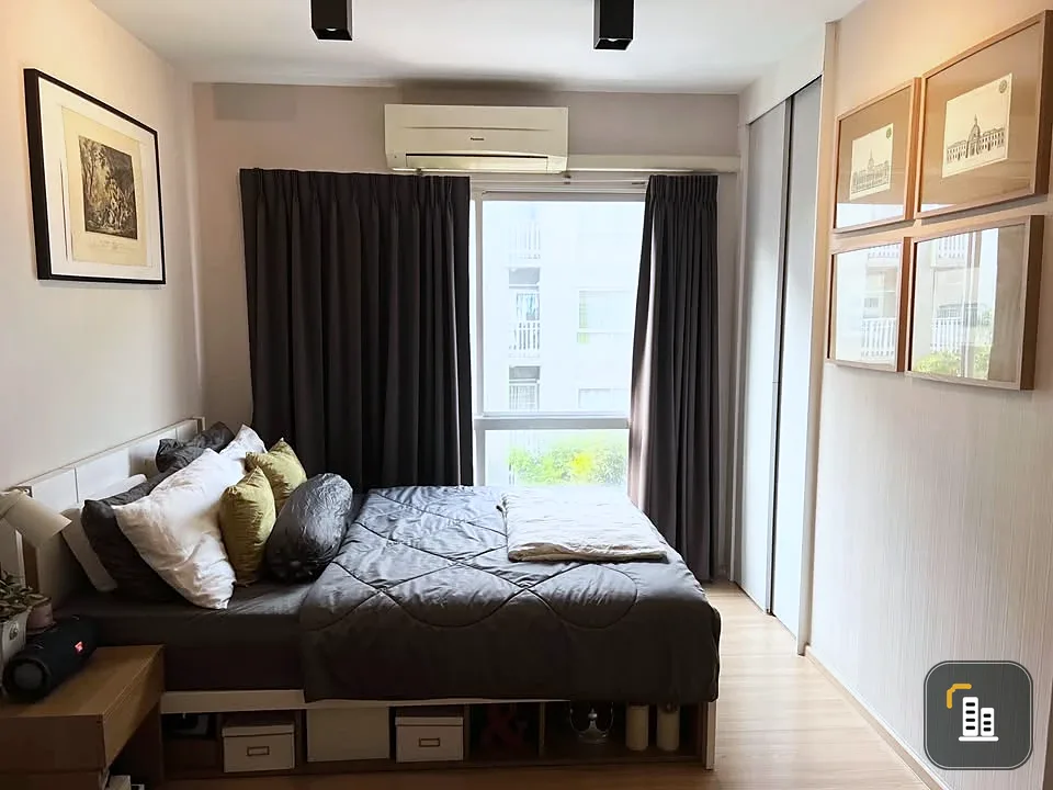 For sale: Plum Condo Lat Phrao 101, studio room, 22.05 sq m, corner room, very private, not attached to any other room on one side, very worth booking