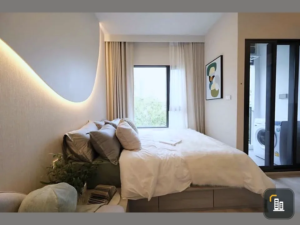 Selling down payment for Cobe Ratchada Rama 9, Building F, 18th floor, Fully Furnished, full of amenities. Interested, reserve now.