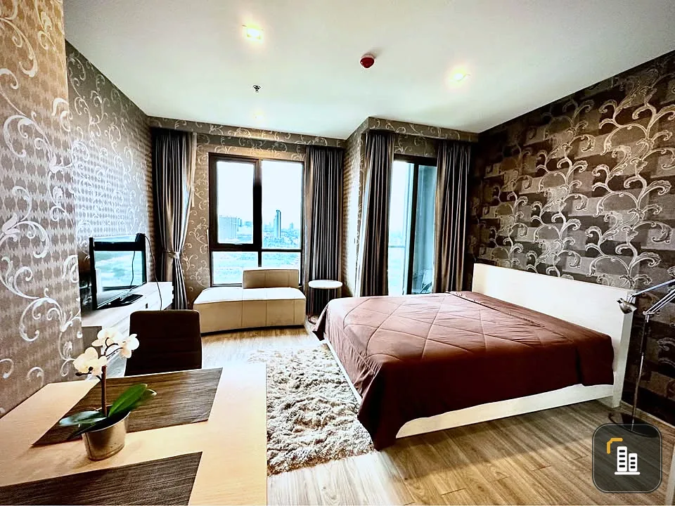 For sale, for rent, Aeras Condo, 21st floor, sea view, fully furnished room, nice to live in, reserve now, don't wait, hurry!