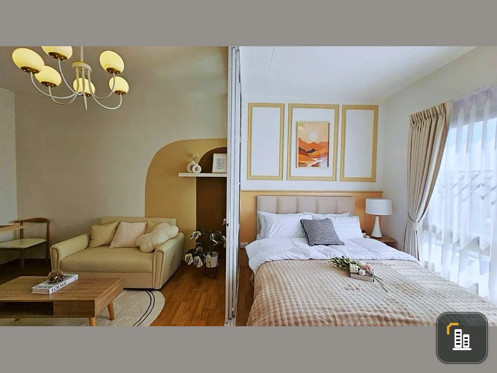 For sale: The Tree Condo Ladprao, 1 bedroom, 1 bathroom, decorated in a minimalist style, nice to live in, fully furnished. If it's this good, what ar