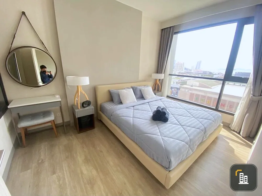 For rent: KEEN Centre Sriracha, 12th floor, sea view, beautiful room, fully furnished, comfortable, book now, don't miss out.