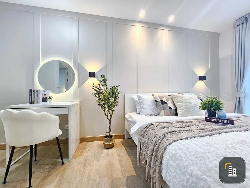 For sale: The Kith Plus Nawamin, beautiful room decorated in clean white tones, fully furnished, all here in one place, book now before you miss out!!