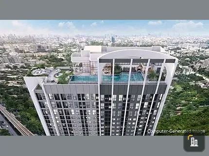 Selling down payment for COBE Kaset Sripatum, high ceiling room, not stuffy, high floor, very good ventilation, hurry and reserve now!