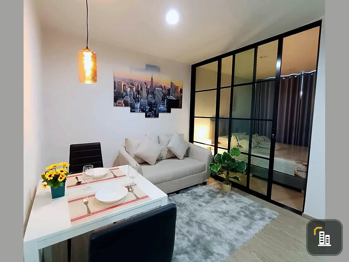 For rent: Rye condo Sukhumvit 101/1, separate rooms, well-divided zones, good price, come and visit, don't miss out.