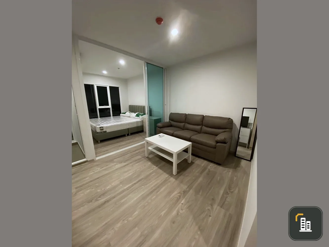 For rent: Regent Home Bangna, partial river view, not hot, building shadows, fully furnished, ready to move in