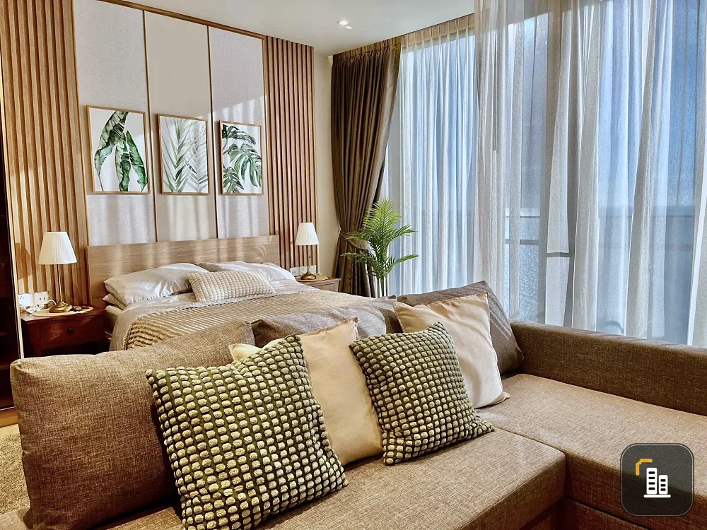 For rent Arom Wongamat 1 bedroom 1 bathroom 21st floor Enjoy beautiful sea view from your balcony. Book now.