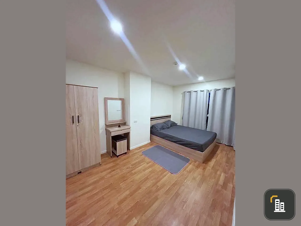 For rent Lumpini Ville Sukhumvit 101/1-Punnawithi, spacious room, nice to live in, north-facing room, comes with complete facilities, book now, don't