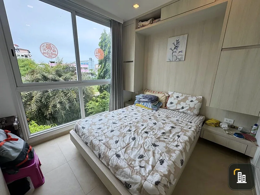Condo for sale, City Garden Olympus (South Pattaya), 1 bedroom, 1 bathroom, city view, with built-in furniture, must book.