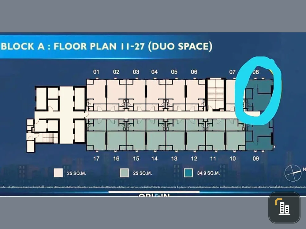Selling down payment Origin Plug & Play Sirindhorn Station, 17th floor. Interested? Hurry and reserve now. Don't miss out.