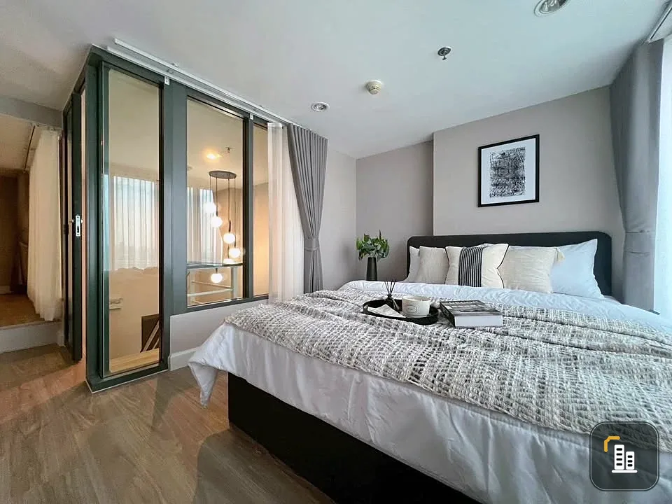 Condo for rent, Metro Sky Prachachuen, beautifully decorated room, white tone, comfortable price, hurry and reserve now.
