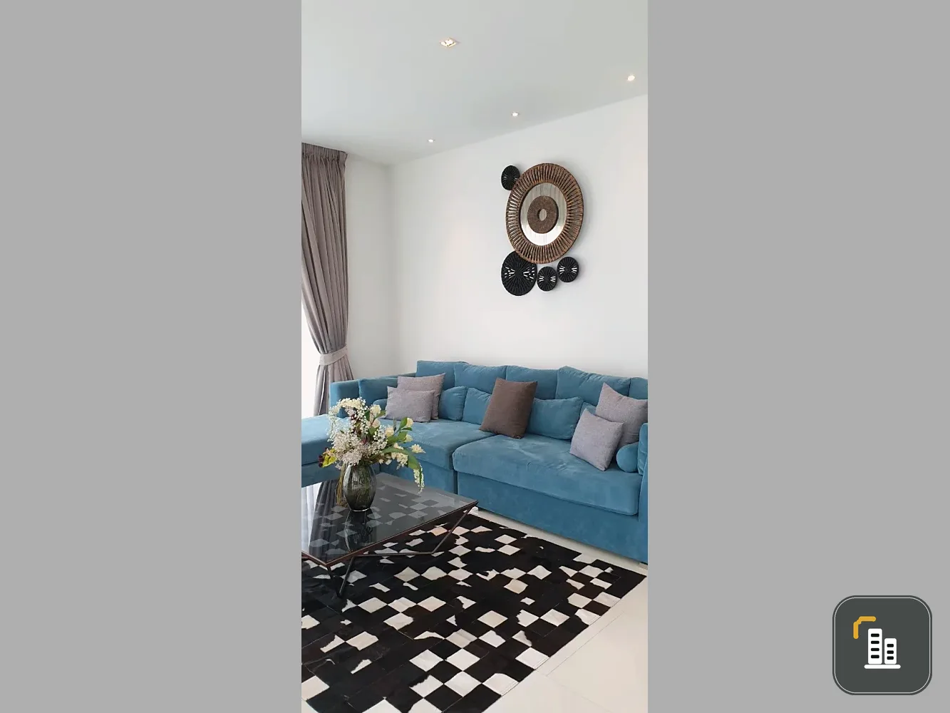 For sale, for rent, The Sanctuary Wong Amat (North Pattaya), private room, very large room, good furniture, book now, don't hesitate.