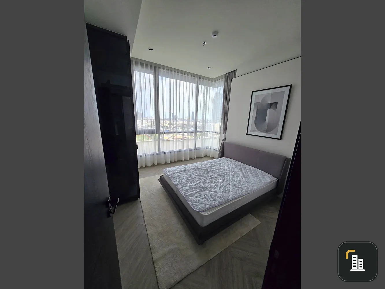 For rent: Chapter Charoennakhon-Riverside, 21st floor, nice room, fully furnished, book now!