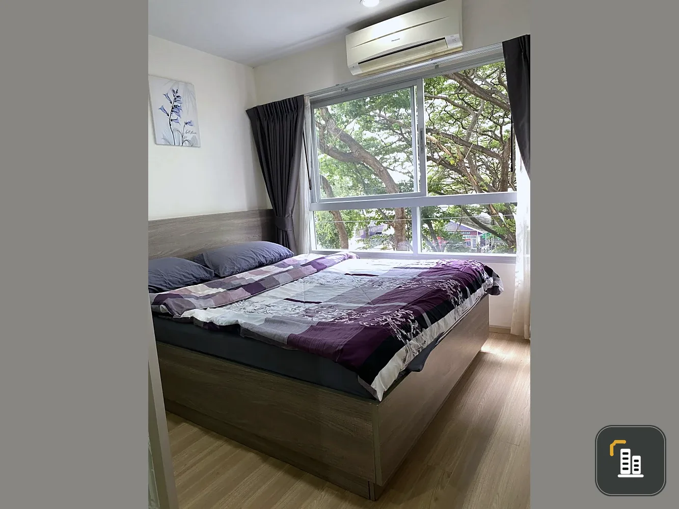 For sale, for rent Condo The Grass Pattaya, a nice room, comes with a complete set of furniture, just bring your bags and move in.