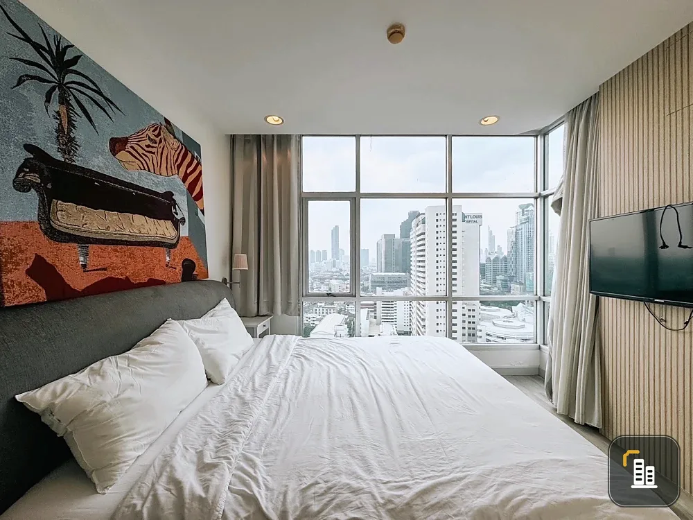 For rent!! Condo Centric Sathorn - Saint Louis, 22nd floor, beautiful room, good location, convenient transportation, don't miss, book now!!