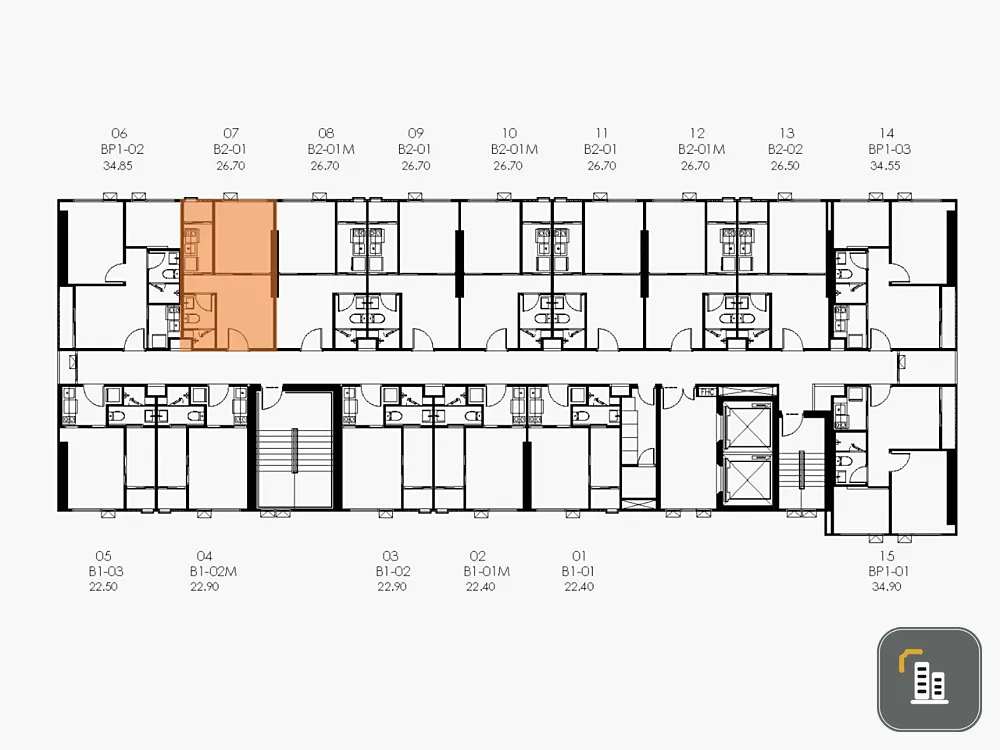 Down payment sale Origin Place Ramkhamhaeng 153, 4th floor, private corner, not attached to anyone, Building B, pets allowed, animal lovers must not m