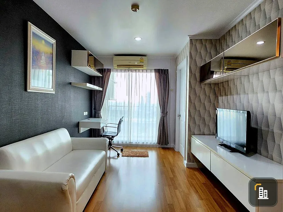 For sale, for rent Lumpini Park Riverside - Rama 3, beautifully decorated room, with good wallpaper, river view, book now