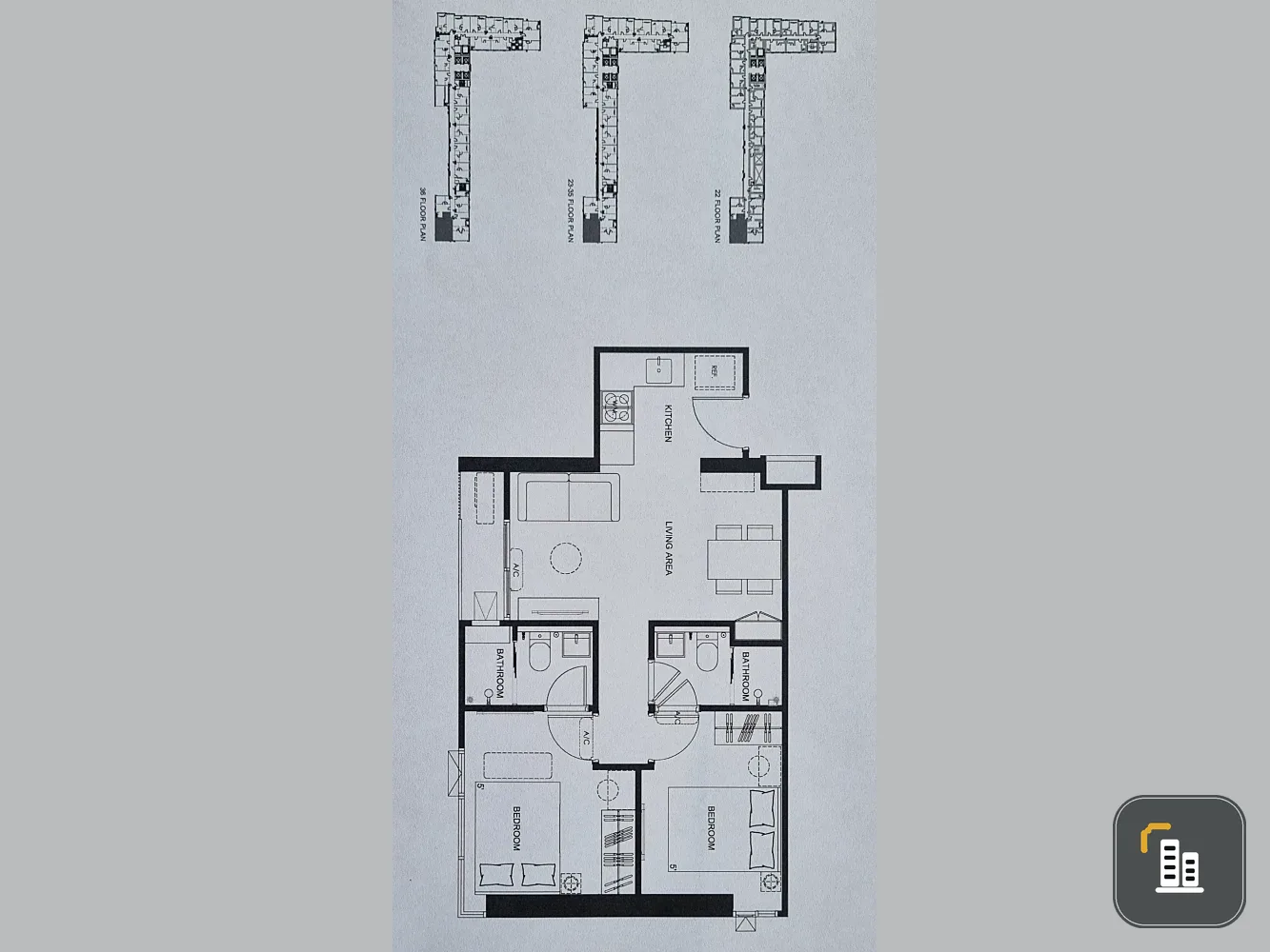 Quintara MHy'Den Pho Nimit for sale, spacious room, lots of usable space, city view from high floor, hurry and book now!