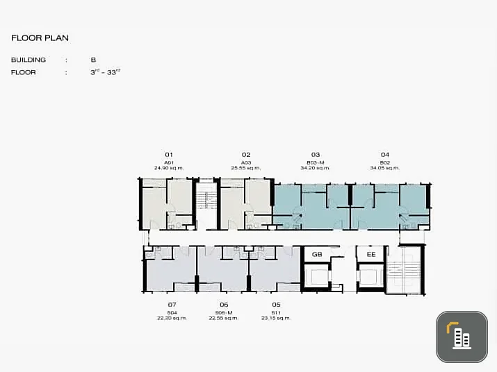 Selling down payment NUE RIVEREST Ratburana, 19th floor, good project, private, if interested, hurry and buy now.