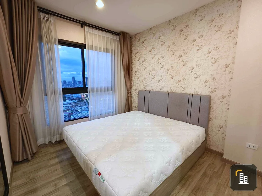 For rent: Niche Mono Charoen Nakhon, 24th floor, Chao Phraya River curve view, convenient and complete here. If you don't book, you'll regret it.