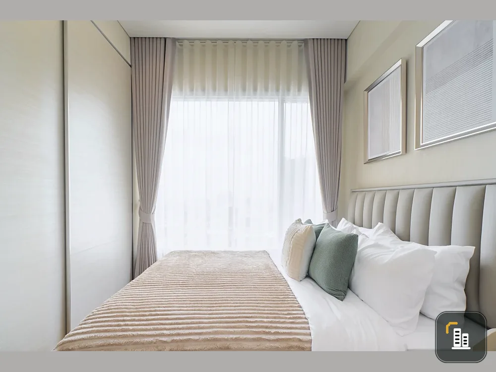 For rent: The Saint Residences, Chatuchak Park view, high floor, beautiful view, simple but very nice decoration, book now!