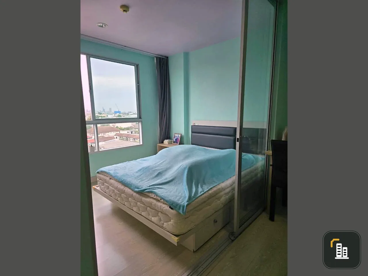 For sale, for rent, The Niche id Rama 2, very beautiful room, good feng shui, comfortable color tone, very livable, move in now.