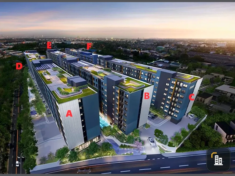 Selling down payment The Origin Bang Khae, corner room, 2nd floor, Building C, pets allowed, animal lovers must not miss.