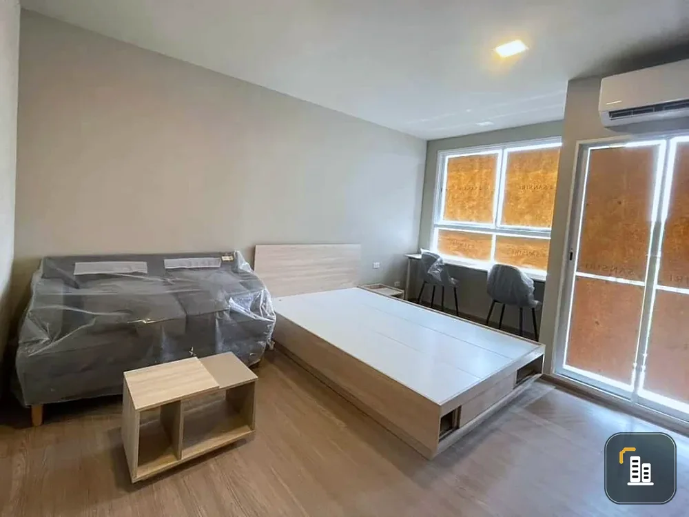 For rent!! D Condo Pana, 3rd floor, Building A, beautiful room, ready to move in, convenient transportation, don't miss it!!