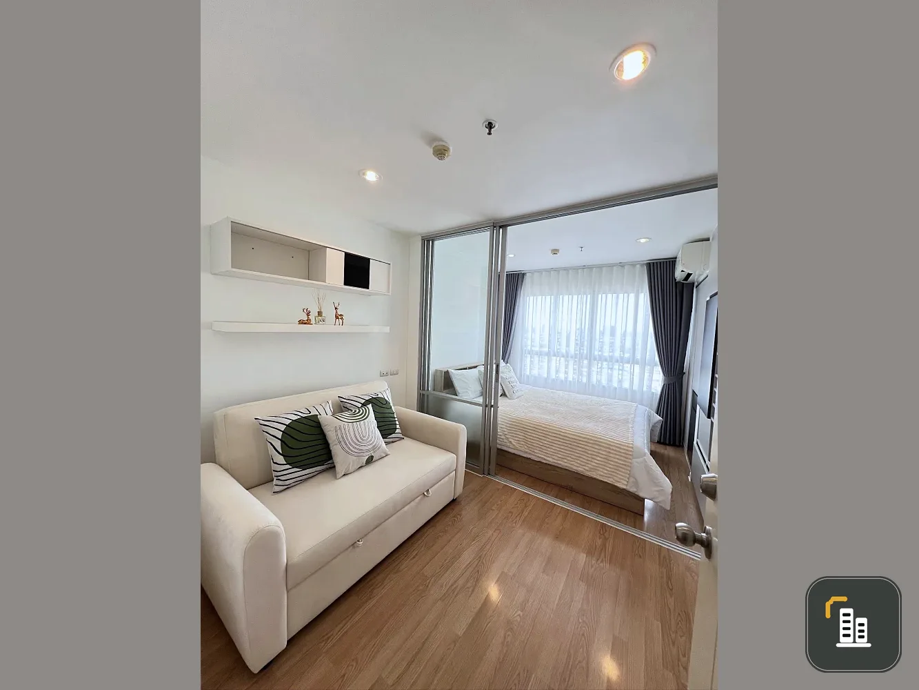 For sale: Lumpini Ville Prachachuen-Pongpetch 2, 24th floor, beautiful room, nice to live in, fully furnished, reserve now.