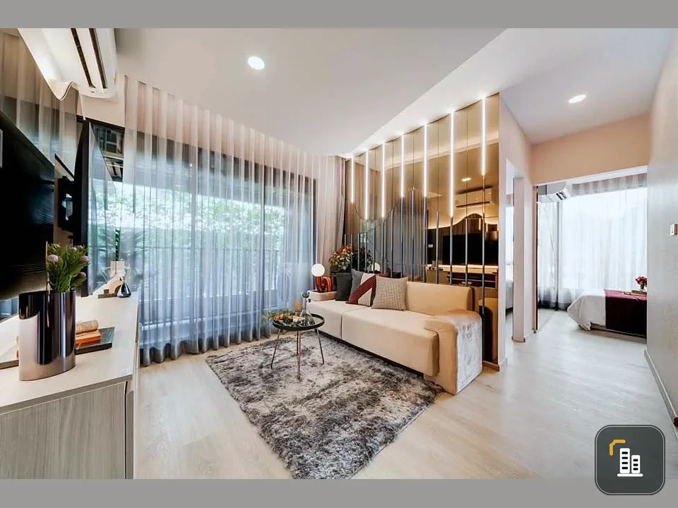 Selling down payment Origin Plug & Play Srinakarin, spacious room, lots of usable space, good location, great common area, don't miss it.
