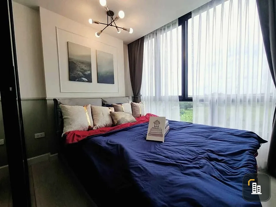 For sale: The Cube Station, Ram Intra 109, 6th floor, grassy view, beautiful room, modern and classic decoration, fully furnished, fully built-in, res