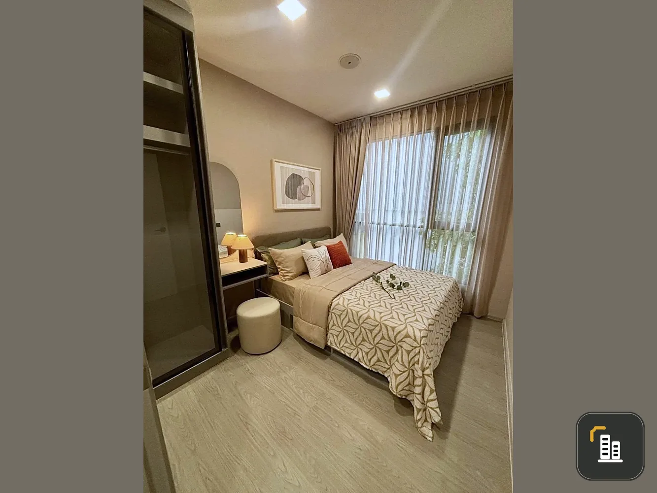 Condo for rent Kave pop salaya, beautifully decorated room, complete with furniture and electrical appliances. Come and reserve before you miss the op