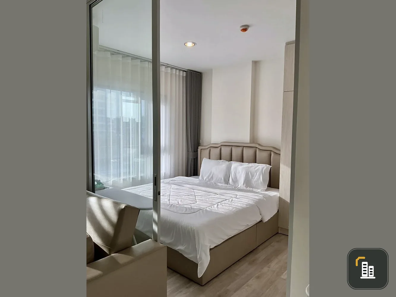 For sale, for rent, Niche Mono Ramkhamhaeng, 1 bed plus room with full set of furniture, don't miss it.
