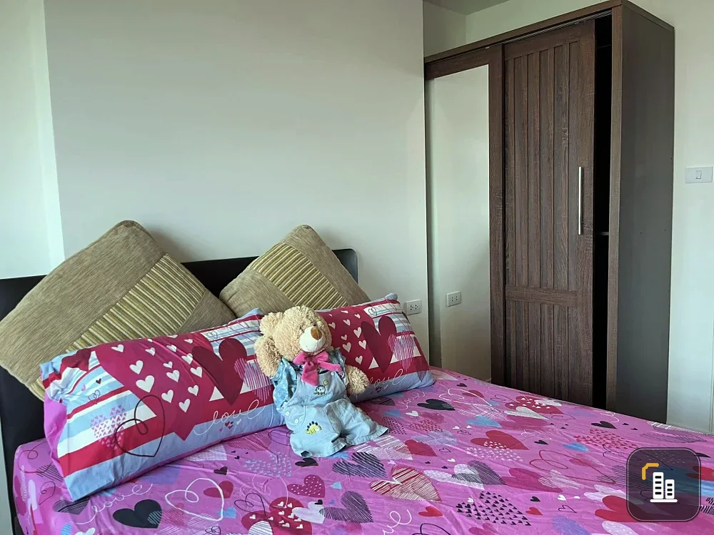 For rent: Lumpini Ville Phatthanakan-Srinakarin, very high floor, 20th floor, north side, good view, cool and comfortable, not hot, must book.