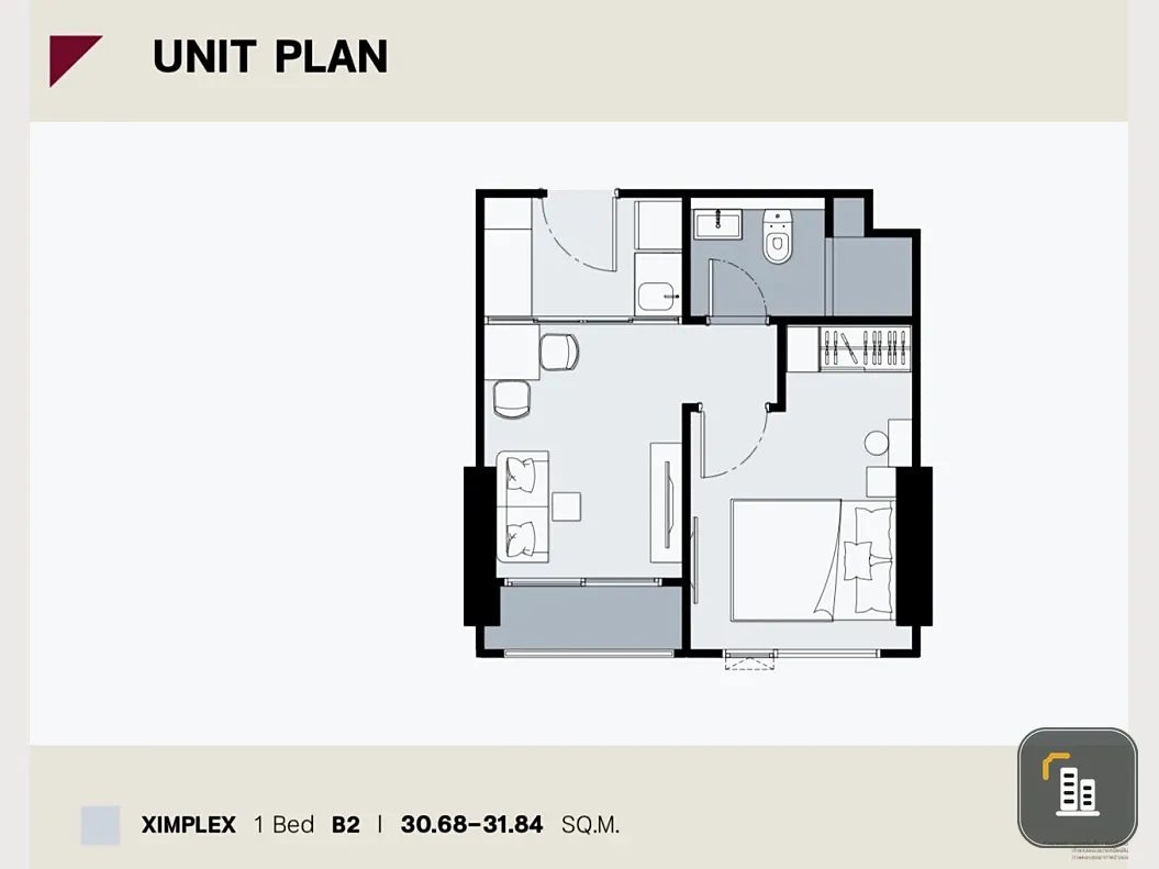 Selling down payment XIM Suksawat - Rama 3, 15th floor, corner room, good project, worth living, reserve now, don't miss out.