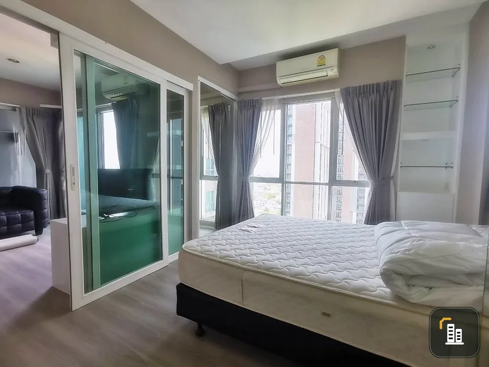 For sale, for rent!! Condo The Key Chaengwattana, 15th floor, Building A, corner room, beautiful room, fully furnished, good price, don't miss it!!
