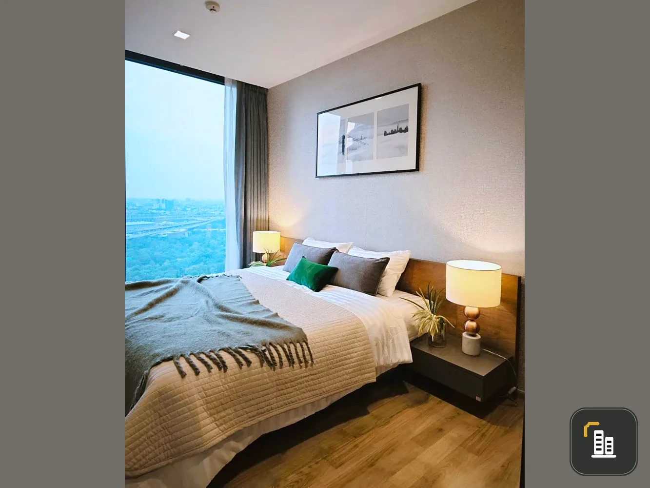 For rent!! The Line Chatuchak-Mochit, 37th floor, view of Chatuchak Park, good location, convenient transportation, next to the BTS, hurry to book now