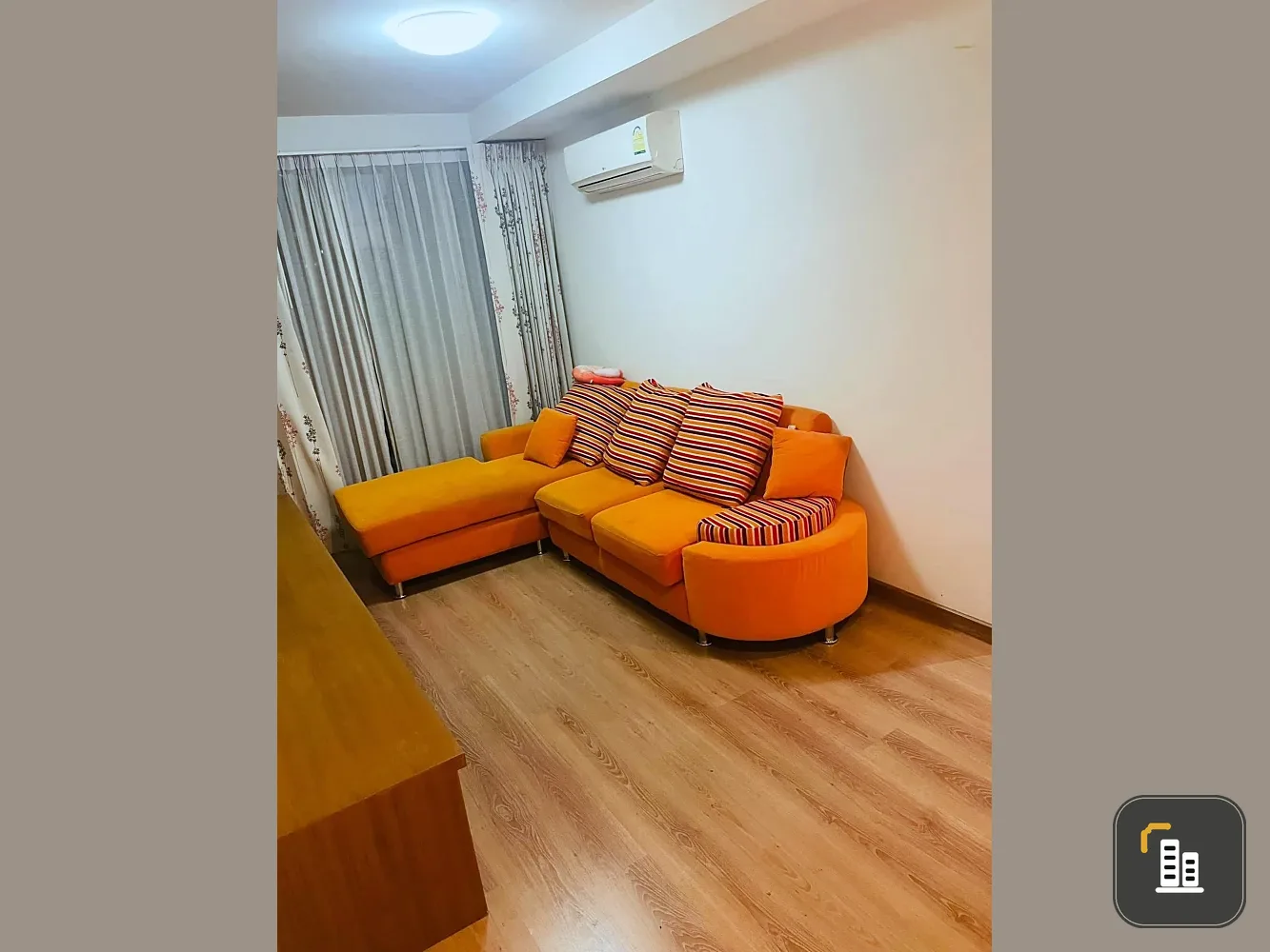 For sale City Room Ratchada Suttisan, spacious room, lots of usable space, comes with complete furniture, good like this, don't miss it.
