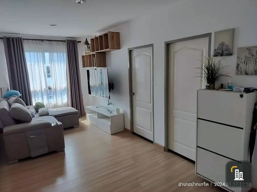 For sale: The KITH Tiwanon, 2 bedrooms, 7th floor, corner room, fully furnished, reserve now, don't wait, hurry!