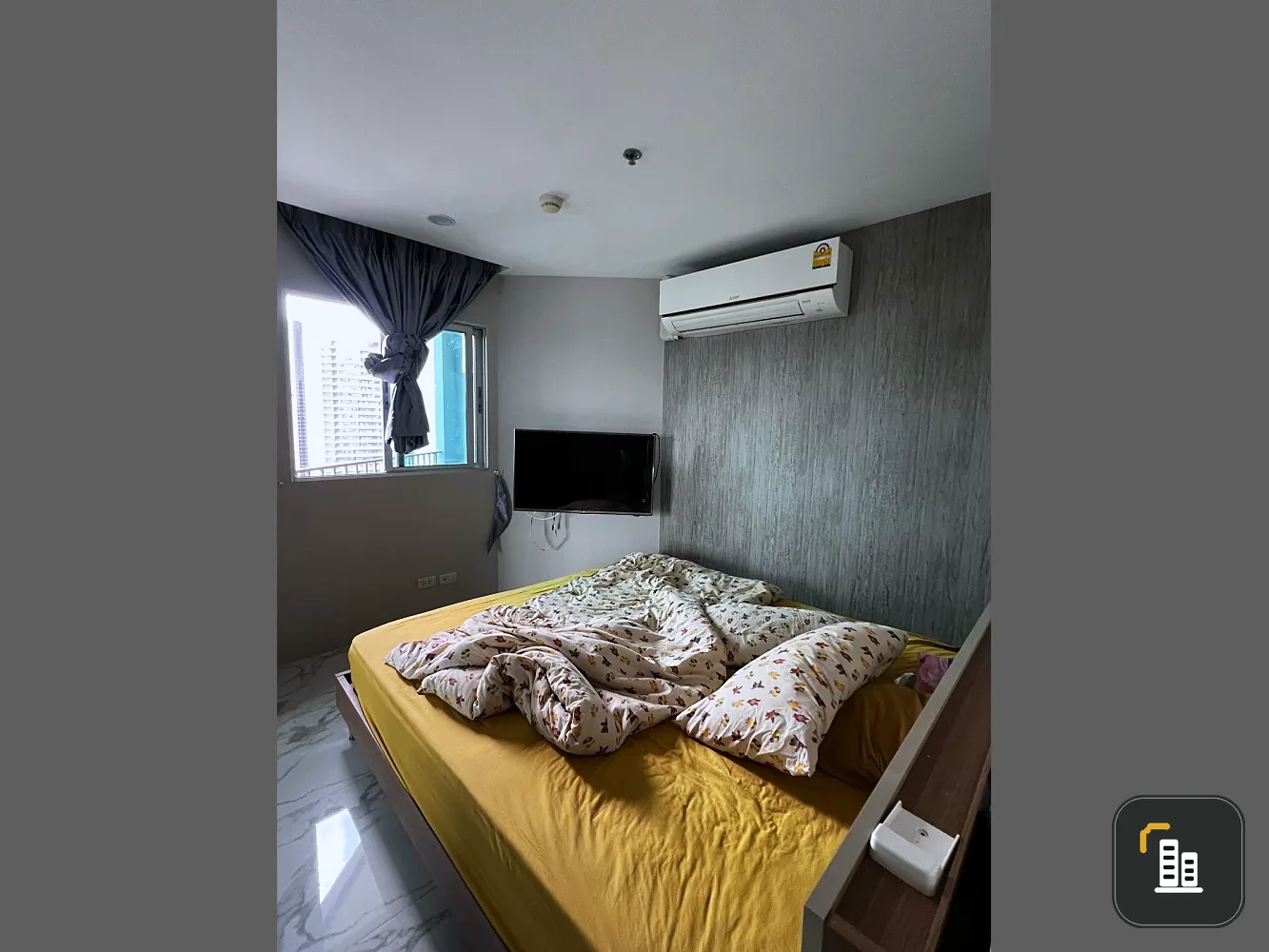 Belle Grand Rama 9 for sale, 22nd floor, nice room, fully furnished, reserve now, hurry!