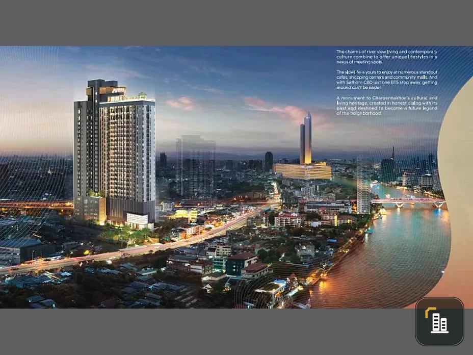 Selling down payment Life Charoen Nakhon-Sathorn, 3-in-1 convenience, meets all aspects of your life, must reserve.