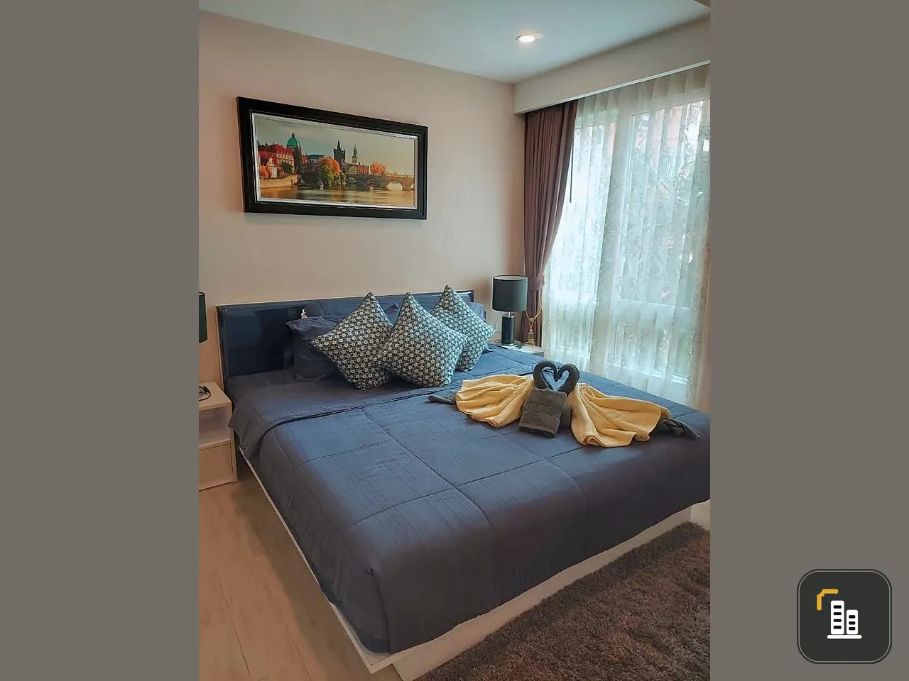 For sale Seven Seas Condo Resort Jomtien 1 bedroom 1 bathroom, stylishly decorated room, water park view, book now
