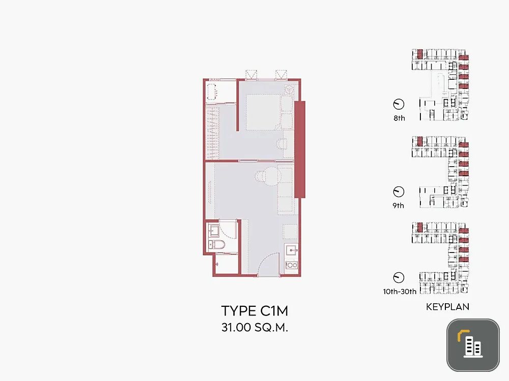 Selling down payment Aspire Sukhumvit - Rama 4, 15th floor, good project, complete common area, interested, hurry and reserve now.