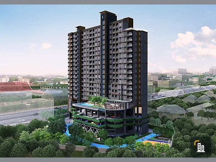 For rent!! Condo The Selected Kaset-Ngamwongwan, 5th floor, view of Kasetsart University, fully furnished, just bring your bags and move in. Book now!
