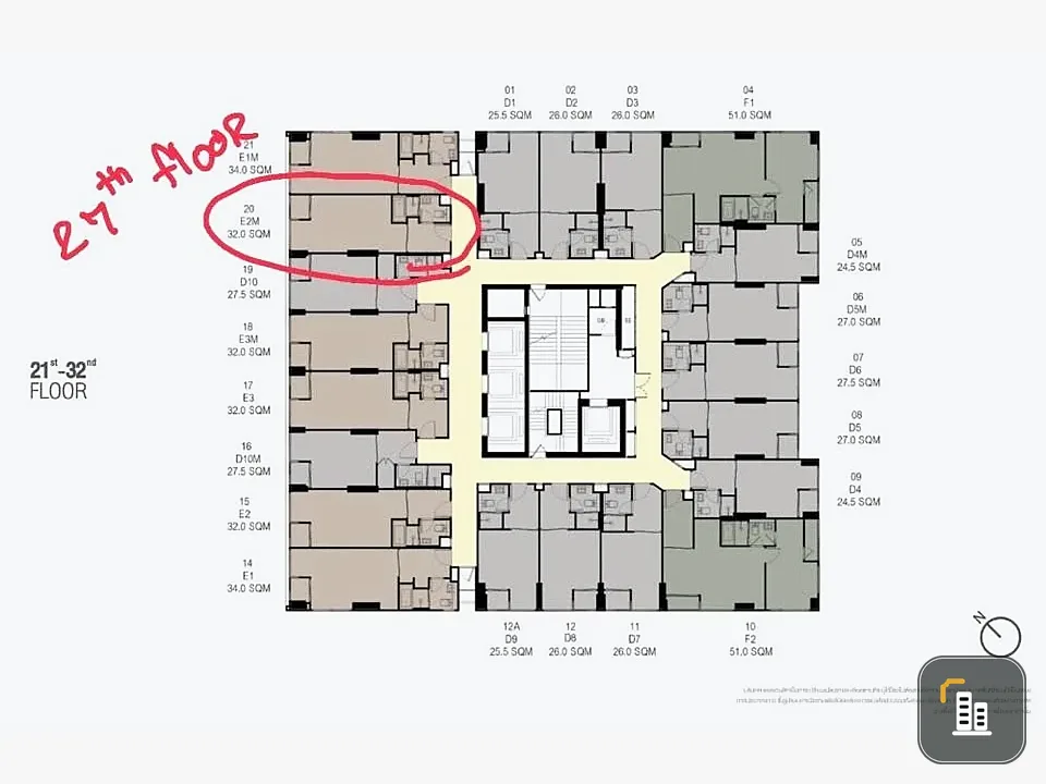 For sale: Culture Thonglor, nice room, high floor, good view, just bring your bags++