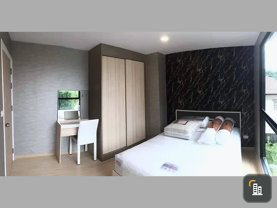 For sale, for rent THE EXCEL Khu Khot, large room, 35 sq m, swimming pool view, separate room, complete electrical appliances, book now, don't hesitat