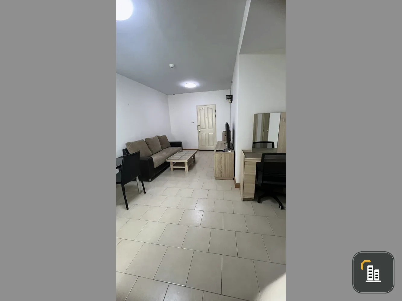 For sale, for rent City Home Rattanathibet 1 bedroom, 1 bathroom, lots of usable space, comes with complete furniture, don't miss it.